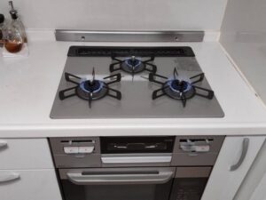 静岡キッチン取付け隊　ガスオーブンの取替　施工後 